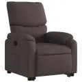 Fauteuil inclinable marron foncé tissu
