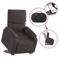 Fauteuil inclinable marron foncé tissu