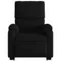 Fauteuil inclinable de massage électrique Noir Tissu