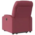 Fauteuil inclinable électrique rouge bordeaux tissu
