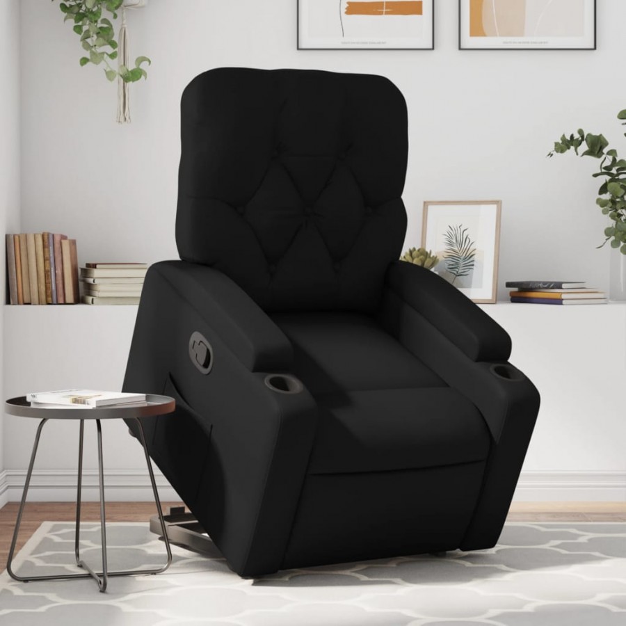 Fauteuil inclinable Noir Similicuir