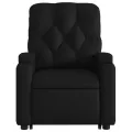 Fauteuil inclinable de massage Noir Similicuir