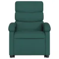 Fauteuil inclinable électrique vert foncé tissu