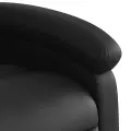 Fauteuil inclinable électrique noir similicuir