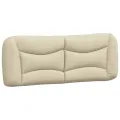 Coussin de tête de lit crème 140 cm tissu