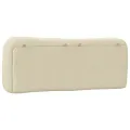 Coussin de tête de lit crème 140 cm tissu