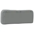 Coussin de tête de lit gris clair 140 cm tissu