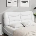 Coussin de tête de lit blanc 120 cm similicuir