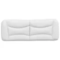 Coussin de tête de lit blanc 120 cm similicuir