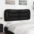 Coussin de tête de lit noir 140 cm similicuir