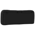 Coussin de tête de lit noir 140 cm similicuir