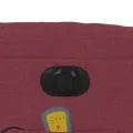 Fauteuil de massage inclinable électrique Rouge bordeaux Tissu