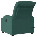 Fauteuil de massage inclinable Vert foncé Tissu