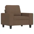 Fauteuil Marron 60 cm Tissu