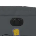 Fauteuil de massage inclinable électrique gris similicuir