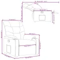 Fauteuil inclinable Gris Similicuir