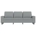 Canapé à 3 places Gris clair 180 cm Tissu