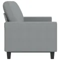Canapé à 3 places Gris clair 180 cm Tissu