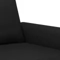 Ensemble de canapés 2 pcs avec coussins Noir Similicuir