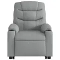 Fauteuil inclinable Gris clair Tissu