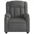 Fauteuil de massage inclinable Gris foncé Tissu