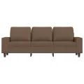 Canapé à 3 places Marron 180 cm Tissu