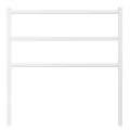 Tête de lit métal blanc 90 cm