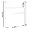 Tête de lit métal blanc 90 cm