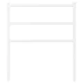 Tête de lit métal blanc 75 cm