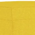 Ensemble de canapés 3 pcs jaune clair tissu