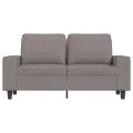 Canapé à 2 places Taupe 120 cm Tissu