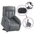 Fauteuil inclinable Gris Similicuir