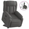 Fauteuil inclinable Gris foncé Tissu