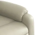 Fauteuil inclinable Crème Similicuir