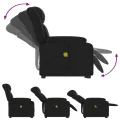 Fauteuil inclinable de massage Noir Similicuir