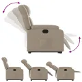 Fauteuil inclinable électrique cappuccino similicuir