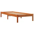 Cadre de lit cire marron 90x200 cm bois de pin massif