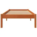 Cadre de lit cire marron 90x200 cm bois de pin massif