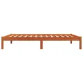 Cadre de lit cire marron 90x200 cm bois de pin massif