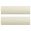 Canapé 3 places avec oreillers décoratifs crème 180 cm velours