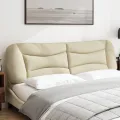 Coussin de tête de lit crème 180 cm tissu