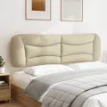 Coussin de tête de lit crème 180 cm tissu