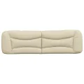 Coussin de tête de lit crème 180 cm tissu