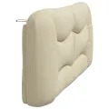 Coussin de tête de lit crème 180 cm tissu