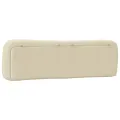 Coussin de tête de lit crème 180 cm tissu