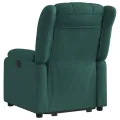 Fauteuil inclinable vert foncé tissu