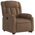 Fauteuil inclinable Marron Tissu