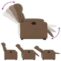 Fauteuil inclinable Marron Tissu