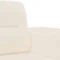 Canapé à 3 places Beige 180 cm Tissu microfibre