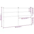 Tête de lit métal noir 160 cm